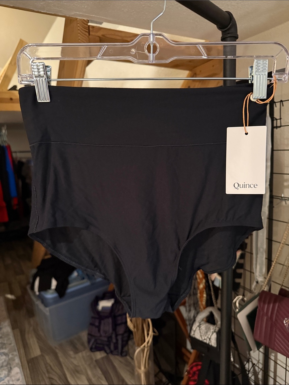 Quince Women’s Ultra Soft Micromodal High Rise Brief Underwear 6-Pack Black M NW